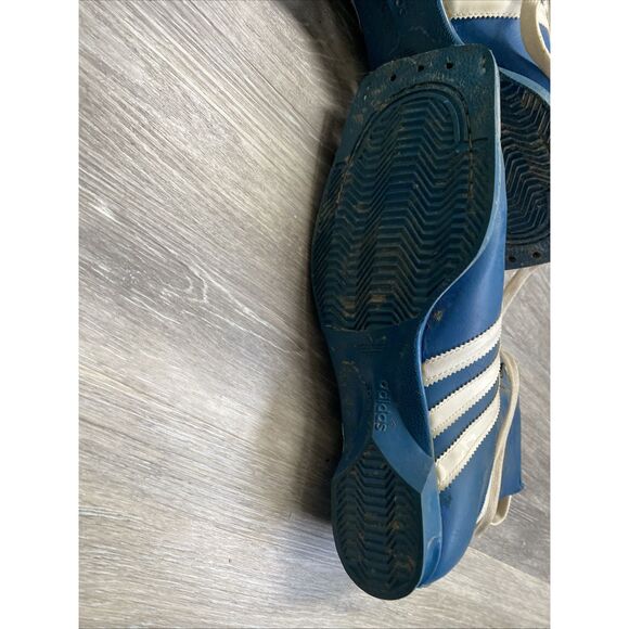 Vintage Adidas St. Moritz Ski Boot Blue White Trefoil Logo 1970s 1980s Rare SZ 9 main image 8